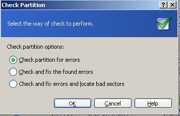 Check partition